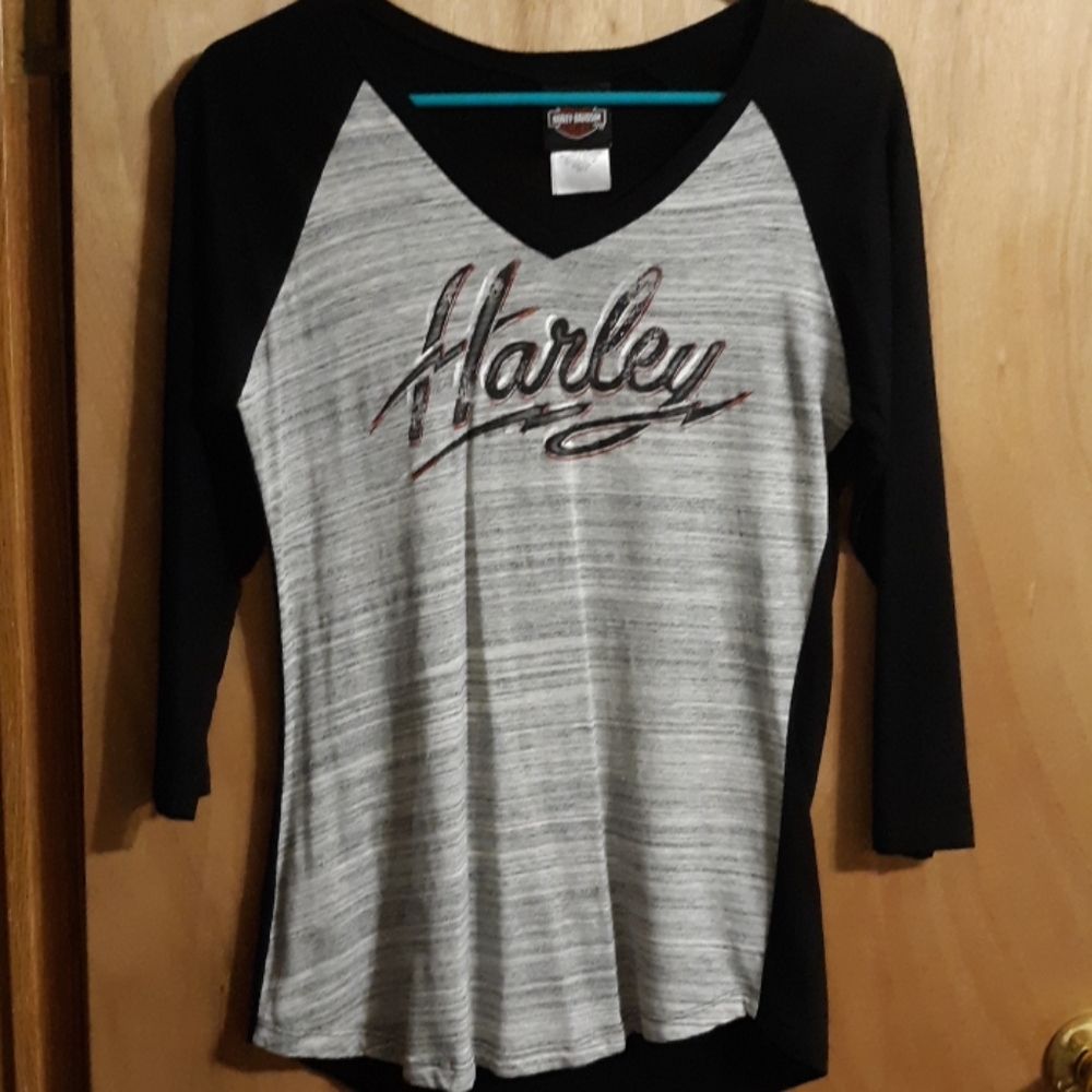 Harley Davidson Size Medium 3/4 Sleeve